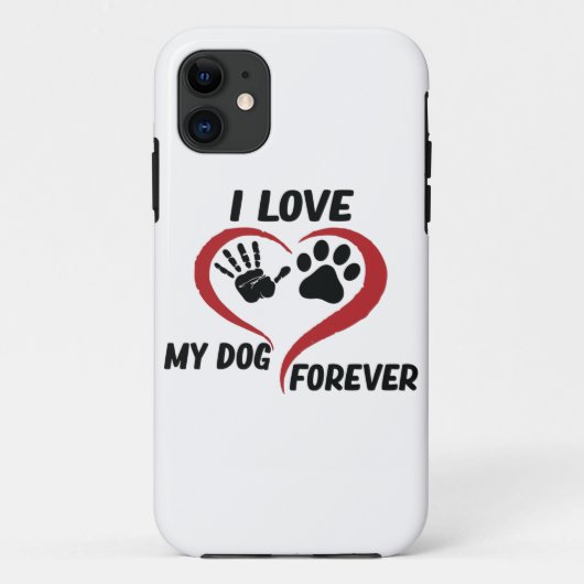 私は私の犬の装飾用クッションが大好き Case-Mate iPhoneケース (裏面)