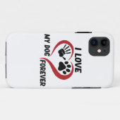 私は私の犬の装飾用クッションが大好き Case-Mate iPhoneケース (裏面(横))