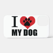 私は私の犬の装飾用クッションが大好き Case-Mate iPhoneケース (裏面 (横))