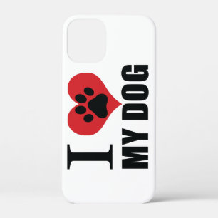 私は私の犬の装飾用クッションが大好き iPhone 12 MINI ケース