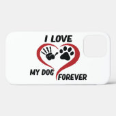私は私の犬の装飾用クッションが大好き Case-Mate iPhoneケース (裏面 (横))