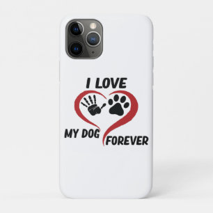 私は私の犬の装飾用クッションが大好き iPhone 11 PROケース