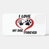私は私の犬の装飾用クッションが大好き Case-Mate iPhoneケース (裏面 (横))