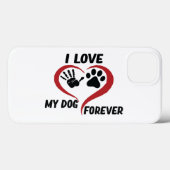 私は私の犬の装飾用クッションが大好き Case-Mate iPhoneケース (裏面 (横))