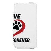 私は私の犬の装飾用クッションが大好き INCIPIO iPhoneウォレットケース (フォリオ 正面)