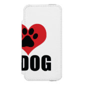 私は私の犬の装飾用クッションが大好き INCIPIO iPhoneウォレットケース (フォリオ 正面)