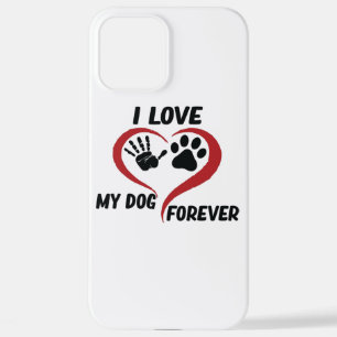 私は私の犬の装飾用クッションが大好き iPhone 12 PRO MAXケース