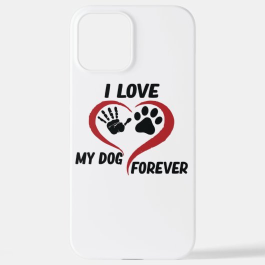 私は私の犬の装飾用クッションが大好き iPhoneケース (裏面)