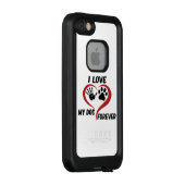 私は私の犬の装飾用クッションが大好き LifeProof iPhoneケース (裏面/右)