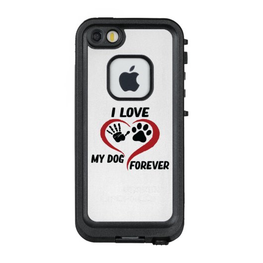 私は私の犬の装飾用クッションが大好き LifeProof iPhoneケース (裏面)