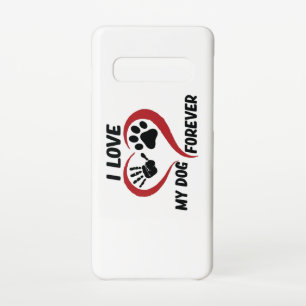 私は私の犬の装飾用クッションが大好き SAMSUNG GALAXY S10ケース