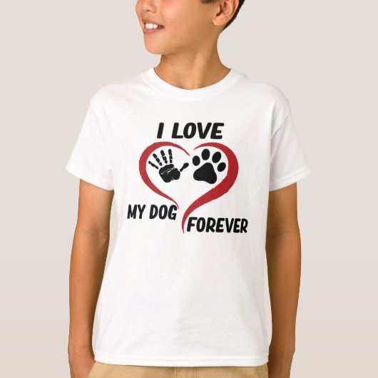 私は私の犬の装飾用クッションが大好き Tシャツ (正面)