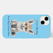 私は私の犬のiPhone / iPadケースが大好き Case-Mate iPhoneケース (裏面 (横))