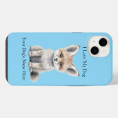 私は私の犬のiPhone / iPadケースが大好き iPhoneケース (裏面横)