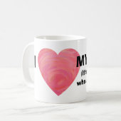 私は私の犬をハート,私を悩ませる人間のマグカップ コーヒーマグカップ (正面左)