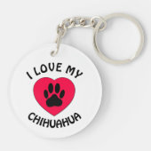 私は私の犬を愛している キーホルダー (裏面)