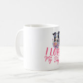 私は私の犬を愛している コーヒーマグカップ (正面左)