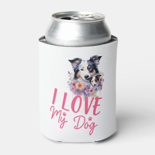 私は私の犬を愛している 缶クーラー (缶正面)