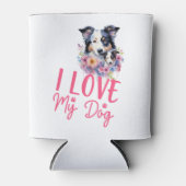 私は私の犬を愛している 缶クーラー (正面)