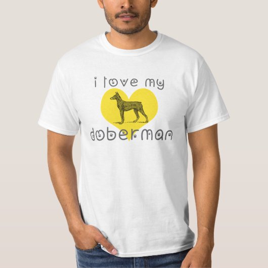 私は私の犬を愛している Tシャツ (正面)