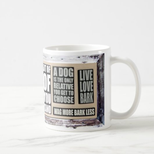 私は私の犬を愛します コーヒーマグカップ (右)