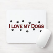 私は私の犬を愛します マウスパッド (マウス)