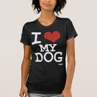 私は私の犬を愛します Tシャツ