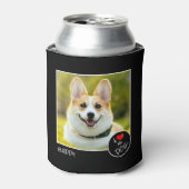 私は私の犬を愛し、カスタム写真 – ペット好き 缶クーラー (缶正面)