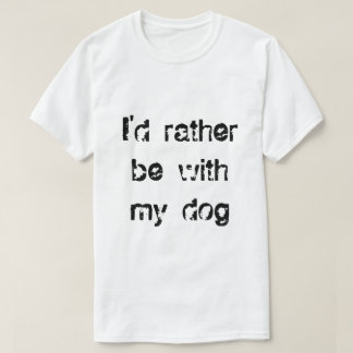 私は私の犬メンズTシャツとむしろあります Tシャツ