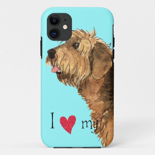 私は私の猟犬を愛する Case-Mate iPhoneケース (裏面)