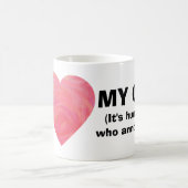 私は私の猫をハート、私を悩ませるのは人間だマグカップ コーヒーマグカップ (中央)