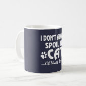 私は私の猫を常にだめにしません コーヒーマグカップ (正面左)