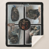 私は私の猫シェルパ毛布が大好き シェルパブランケット (正面)