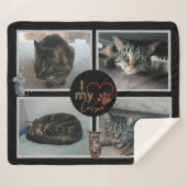 私は私の猫シェルパ毛布が大好き シェルパブランケット (正面(横))