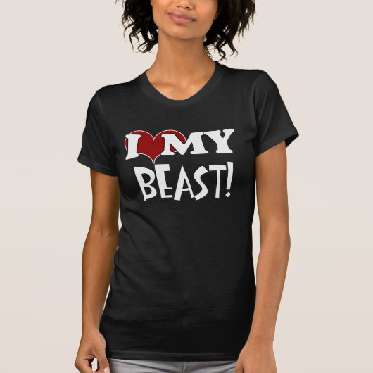 私は私の獣のTシャツを愛します Tシャツ (正面)