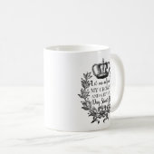 私は私の王冠を調整し、私の一日を開始おもしろい コーヒーマグカップ (正面右)