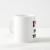 私は私の理学療法士を愛します コーヒーマグカップ (正面左)