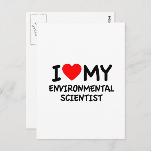 私は私の環境科学者を愛している ポストカード (正面/裏面)