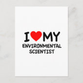私は私の環境科学者を愛している ポストカード (正面)