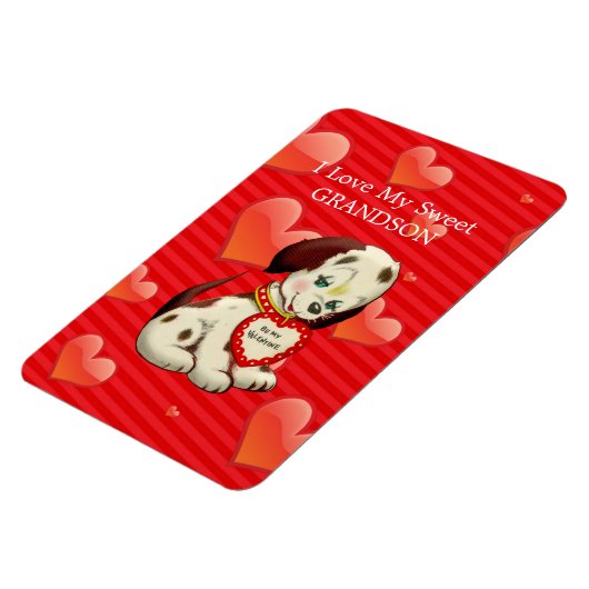 私は私の甘い孫が大好き…バレンタインの願い マグネット (左側)