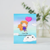 私は私の甘い孫娘が大好き…ハグとキス シーズンポストカード (スタンド正面)