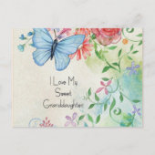 私は私の甘い孫娘が大好き ポストカード (正面)