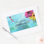 私は私の甘い孫娘が大好き 長方形シール (封筒)