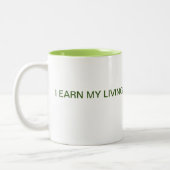 私は私の生きた販売時間崩壊コーヒーマグを稼ぐ ツートーンマグカップ (左)