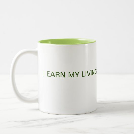 私は私の生きた販売時間崩壊コーヒーマグを稼ぐ ツートーンマグカップ (左)