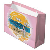 私は私の生命波の女の子のギフトバッグを好みます ラージペーパーバッグ (正面アングル)