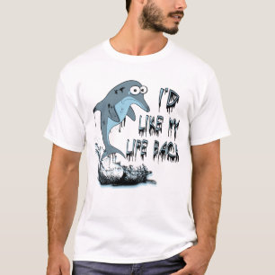 私は私の生命背部イルカのTシャツを頂きます Tシャツ