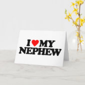 私は私の甥を愛します カード (黄色い花)
