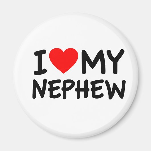 私は私の甥を愛します マグネット (正面)