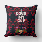 私は私の男の家の装飾が大好き クッション (正面)